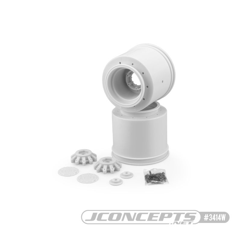 JConcepts Aggressor 2.6 x 3.8" 17mm Hex Monster Truck Wheel Whit