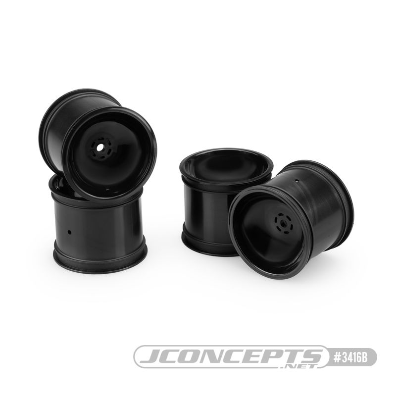 JConcepts Super Dish 2.2" Rear Wheel - Black (4) - Click Image to Close