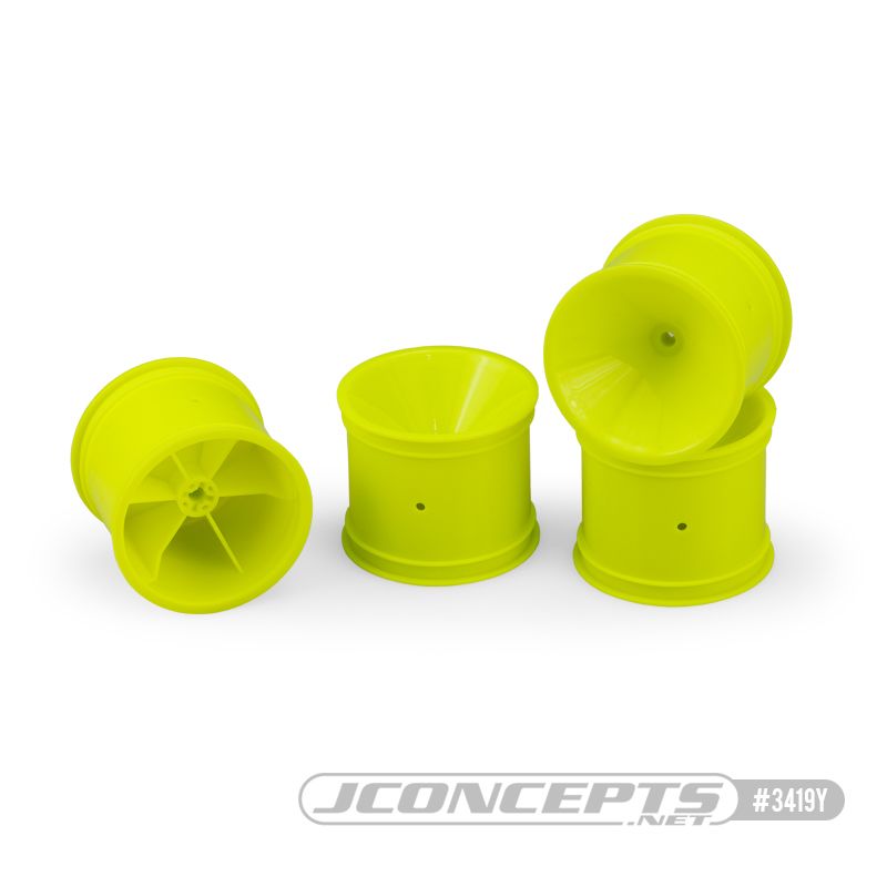 JConcepts Mono RC10T, T2, T3, GT Rear 3/16" Axle - Yellow (4) - Click Image to Close