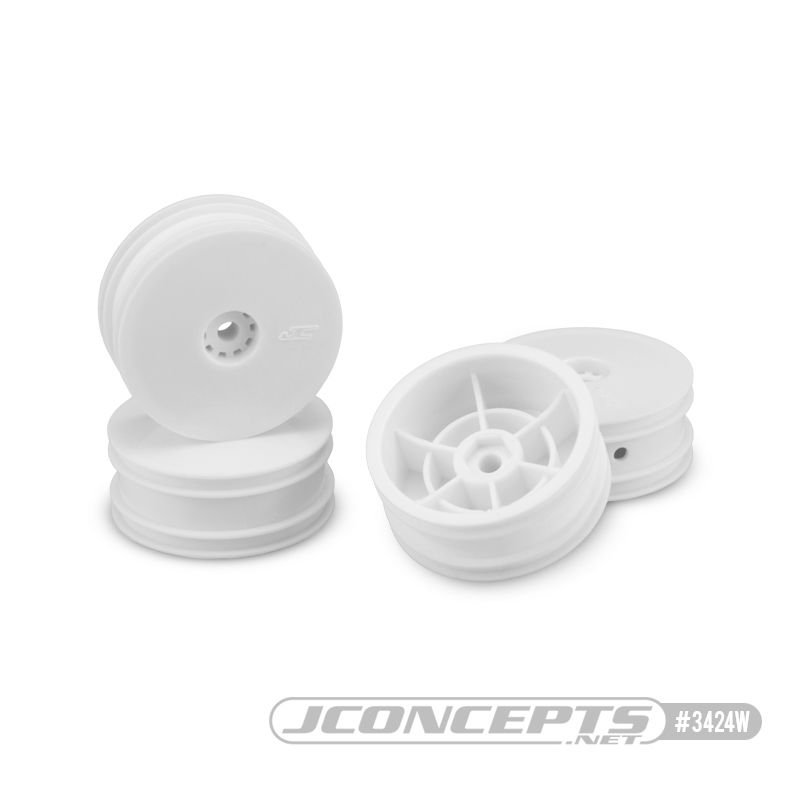 JConcepts Mono - Losi Mini-B Front Wheel - (White) - 4 pc (Fits â€