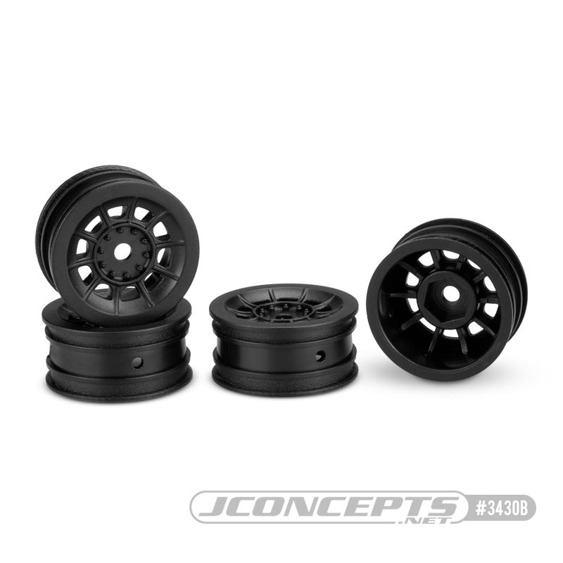 JConcepts Hazard - Axial SCX24, 1" Wheel Black 4pc