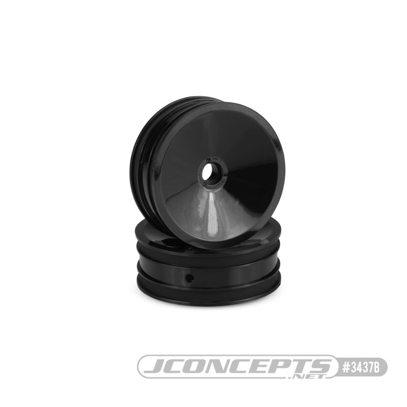 JConcepts Mono - 1.9" RC10 Front Wheel, Black - Click Image to Close