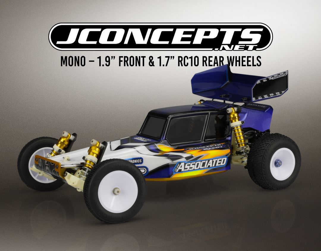 JConcepts Mono - 1.9" RC10 Front Wheel, White – image 2