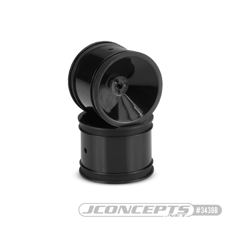 JConcepts Mono - 1.7" RC10 Rear Wheel, Black - Click Image to Close