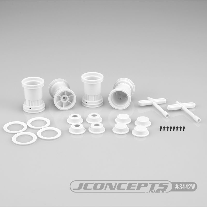 JConcepts Tribute - 1/24th Mini Monster Truck Wheel (White)