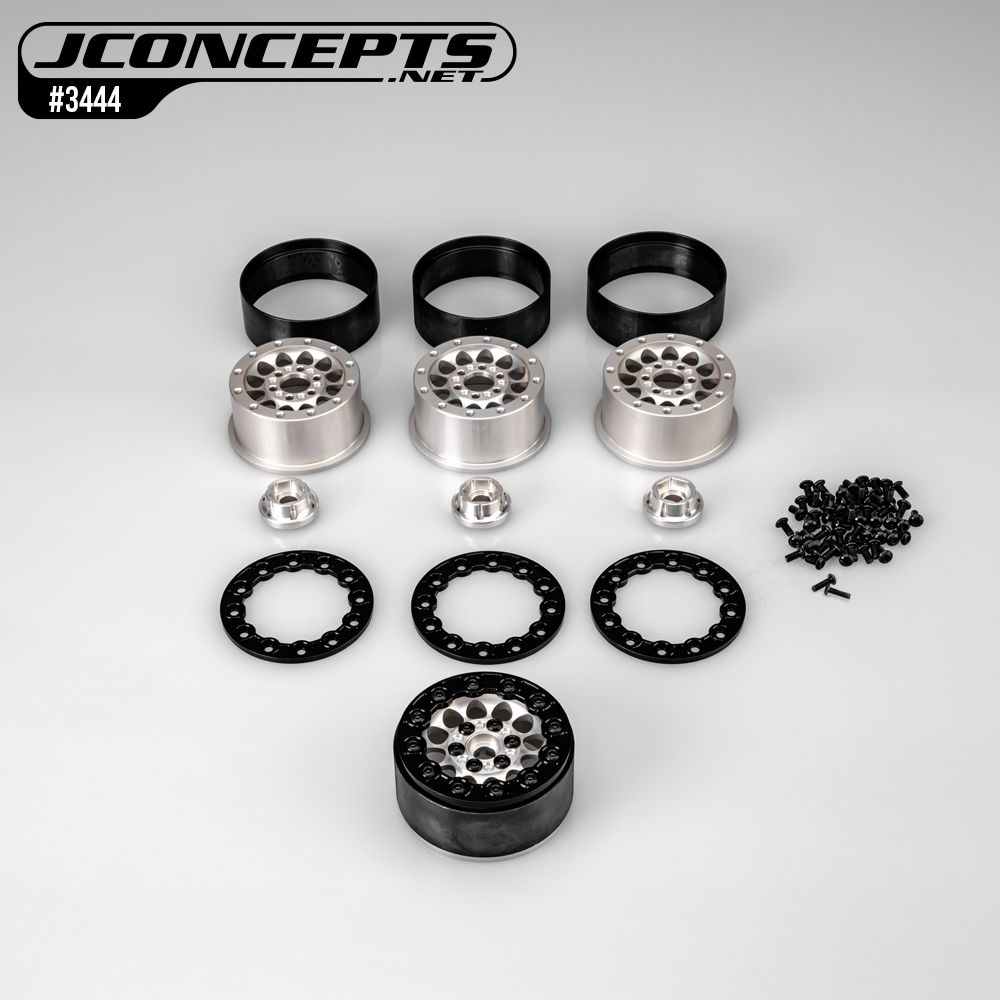 JConcepts Quick Draw 2.0" wheel, natural w/ blackbead lock (4)