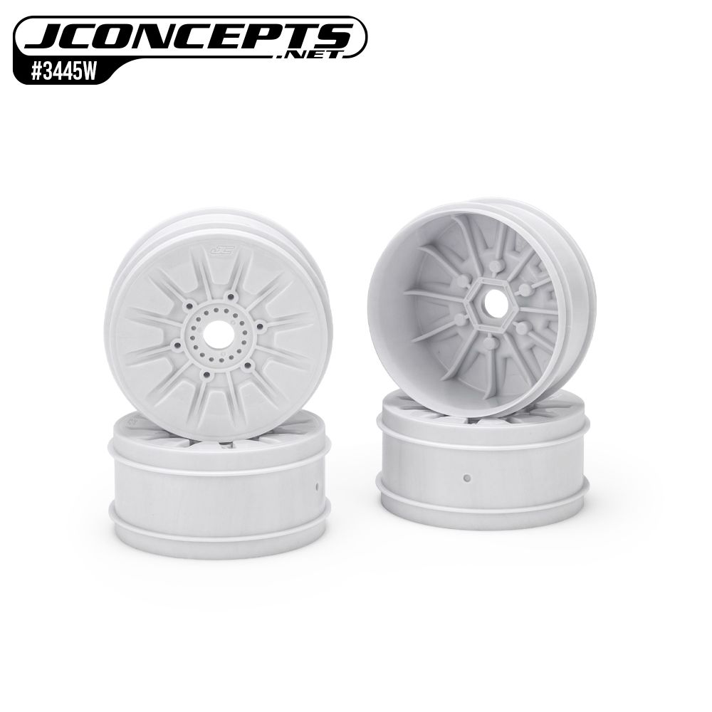 JConcepts Pioneer 1/8th buggy wheel, 83mm - white, 4pc