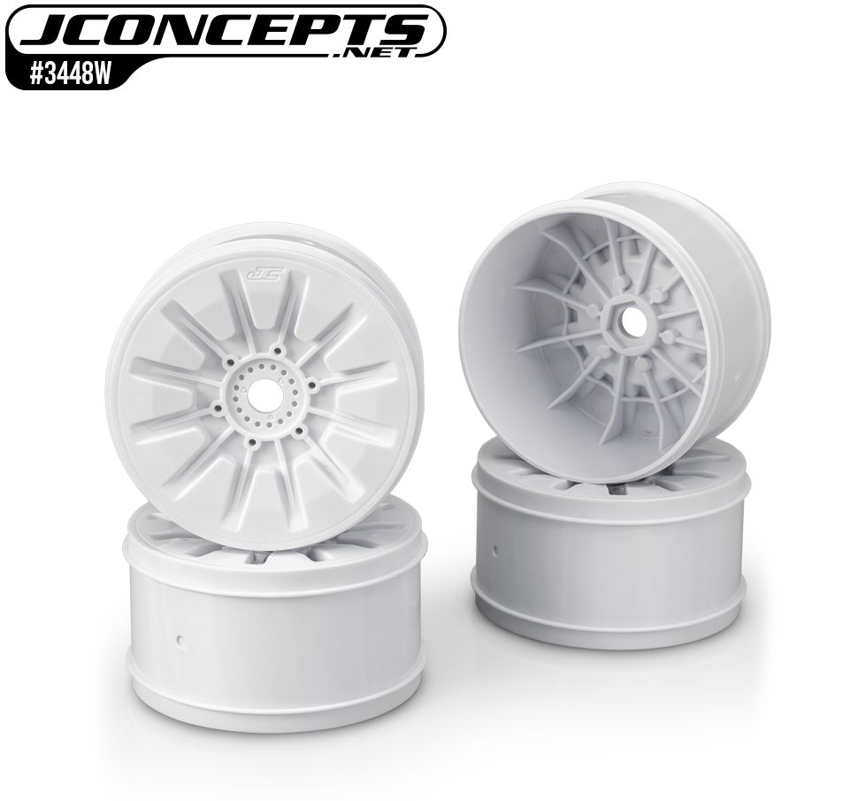 JConcepts Pioneer - 1/8th truck wheel, 4.0" - white, 4pc