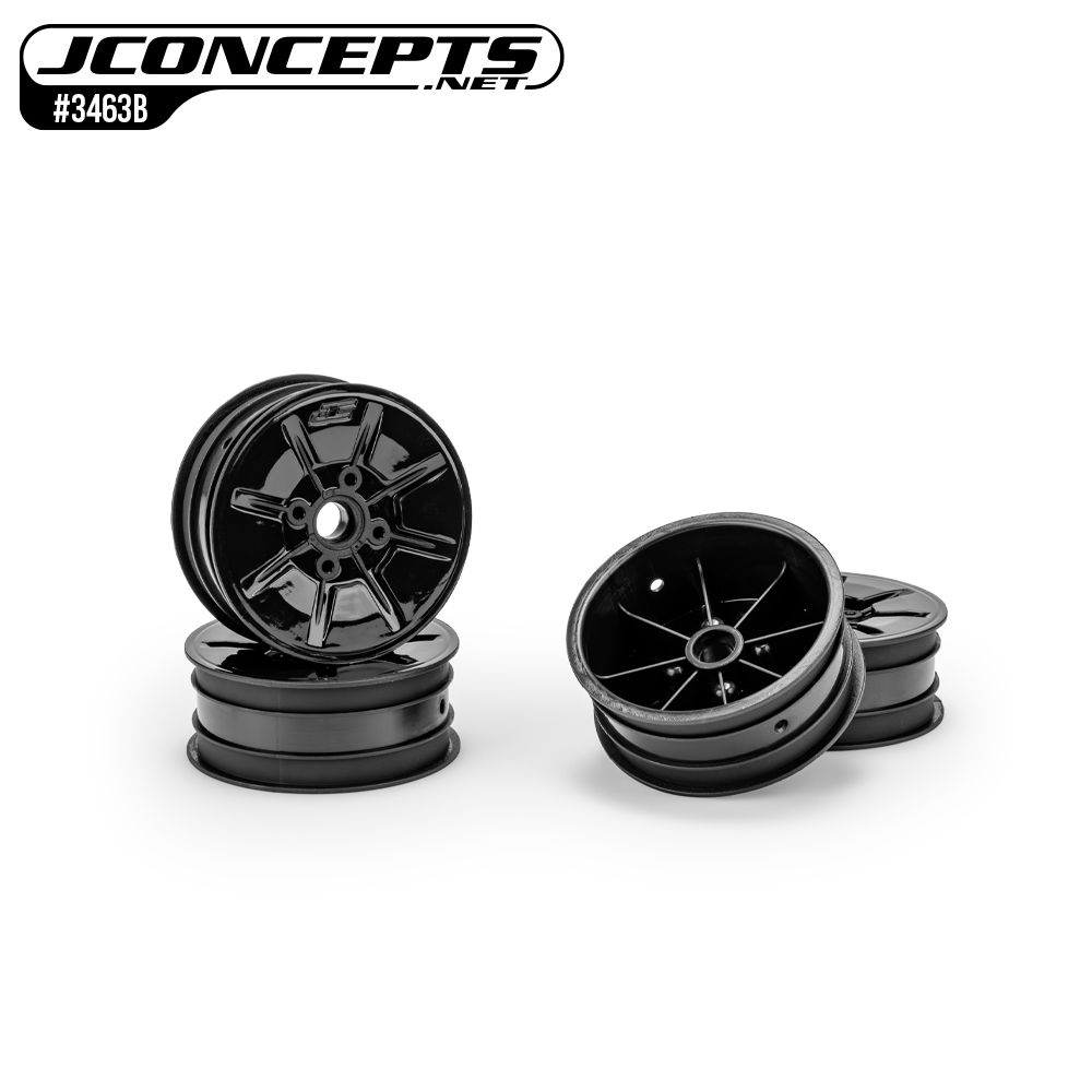 JConcepts Pioneer - RC10 2.2" front wheel, stealth black - 4pc