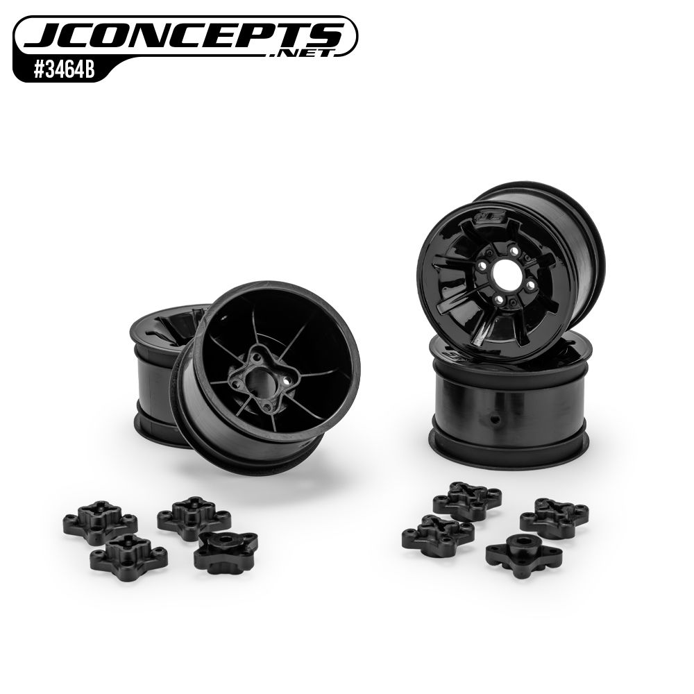 JConcepts Pioneer - RC10 2.2" rear wheel, stealth black - 4pc