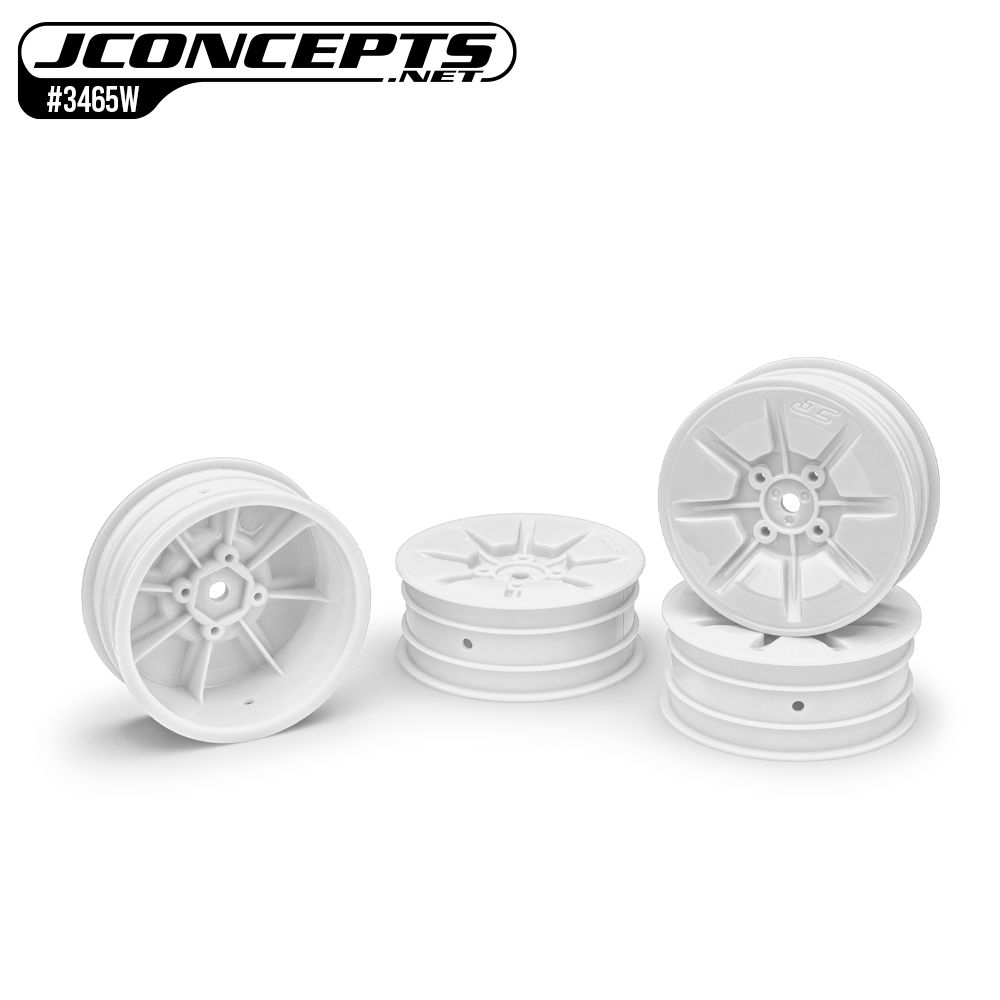 JConcepts Pioneer - 2.2" 2wd buggy front wheel (white) - 4pc