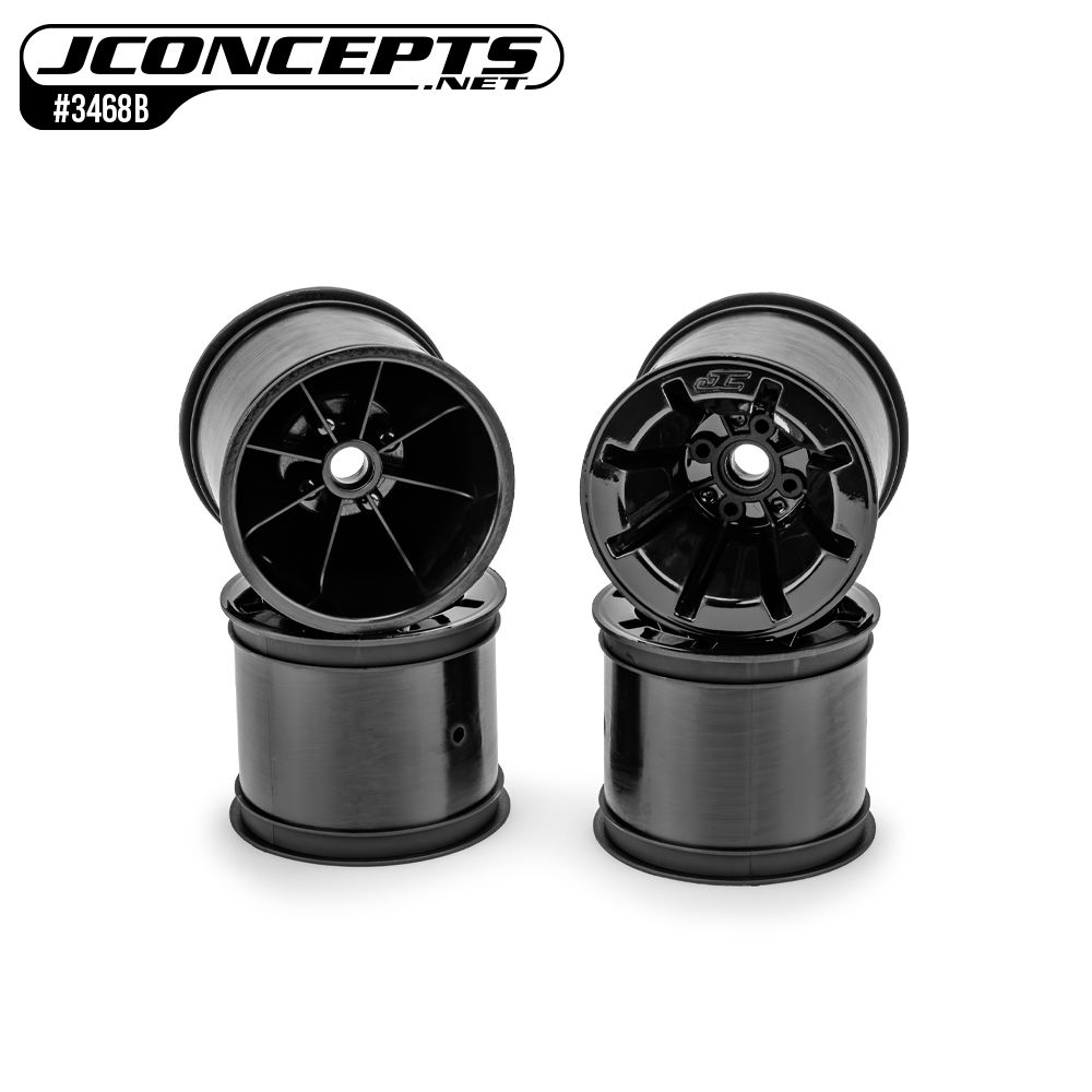 JConcepts Pioneer - RC10T 2.2" wide front wheel, black - 4pc