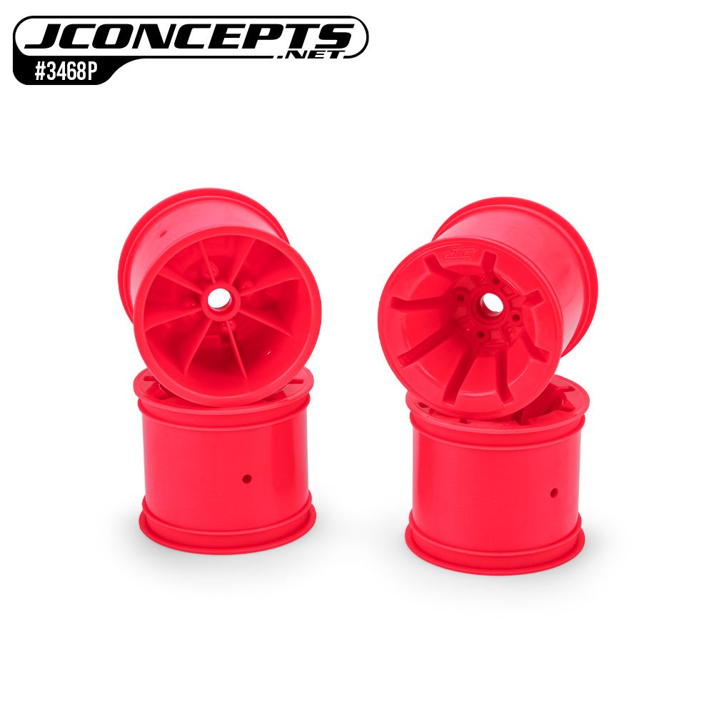 JConcepts Pioneer - RC10T 2.2" wide front wheel, pink - 4pc