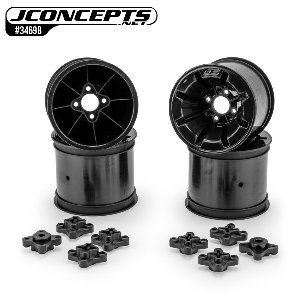 JConcepts Pioneer - RC10T 2.2" rear wheel, stealth black - 4pc