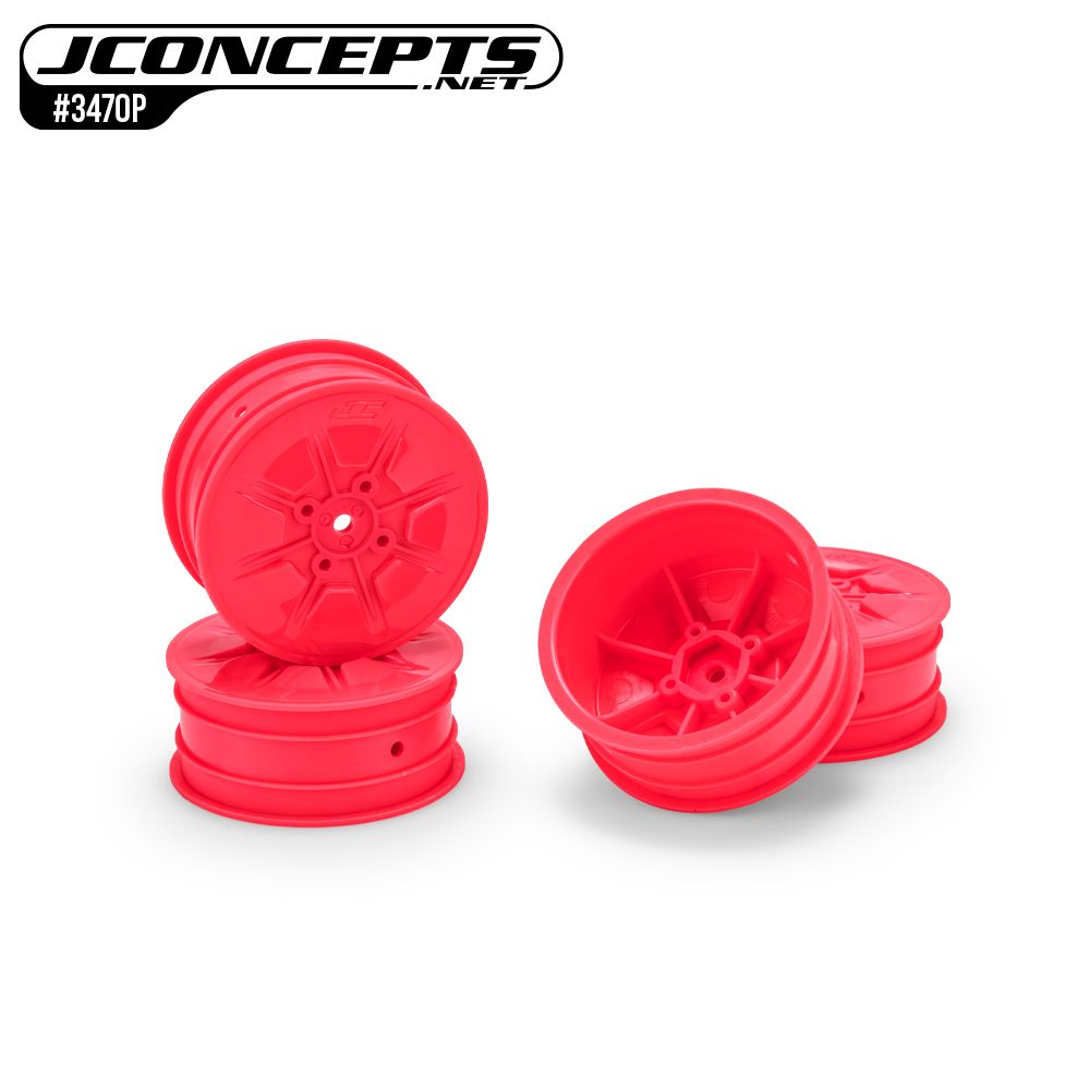 JConcepts Pioneer - 2.2" 4wd front wheel, retro pink - 4pc
