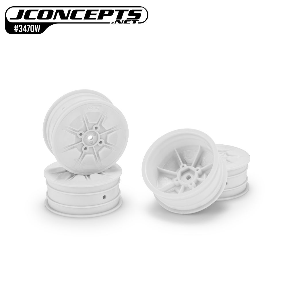 JConcepts Pioneer - 2.2" 4wd front wheel, white - 4pc
