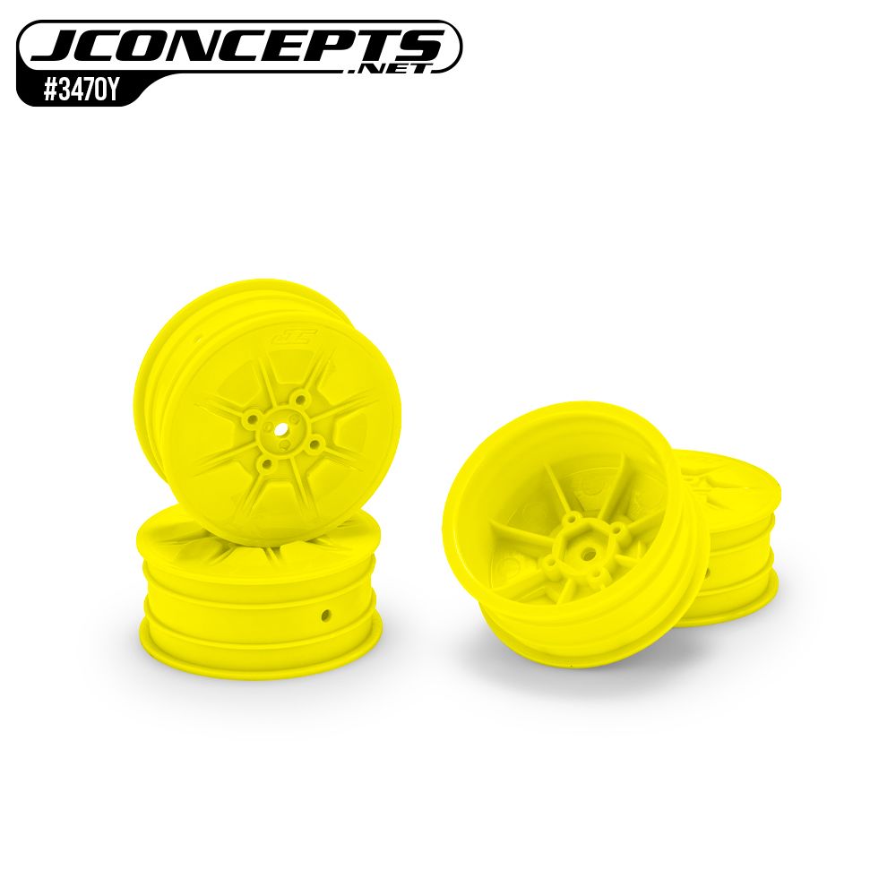 JConcepts Pioneer - 2.2" 4wd front wheel, yellow - 4pc