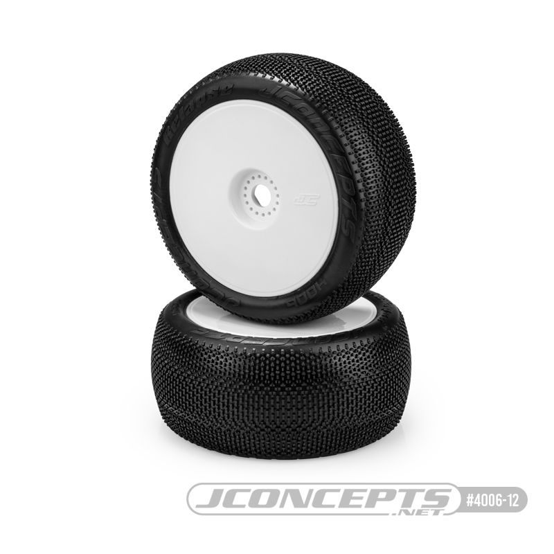 JConcepts Relapse - green compound, pre-mounted on 3369W wheels (Fits – 1/8th off-road truck vehicles)