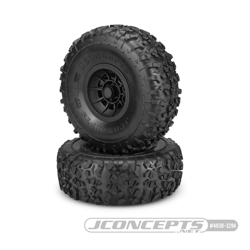 JConcepts Landmines - SCX6 Tire, Green Compound - Pre-Mounted