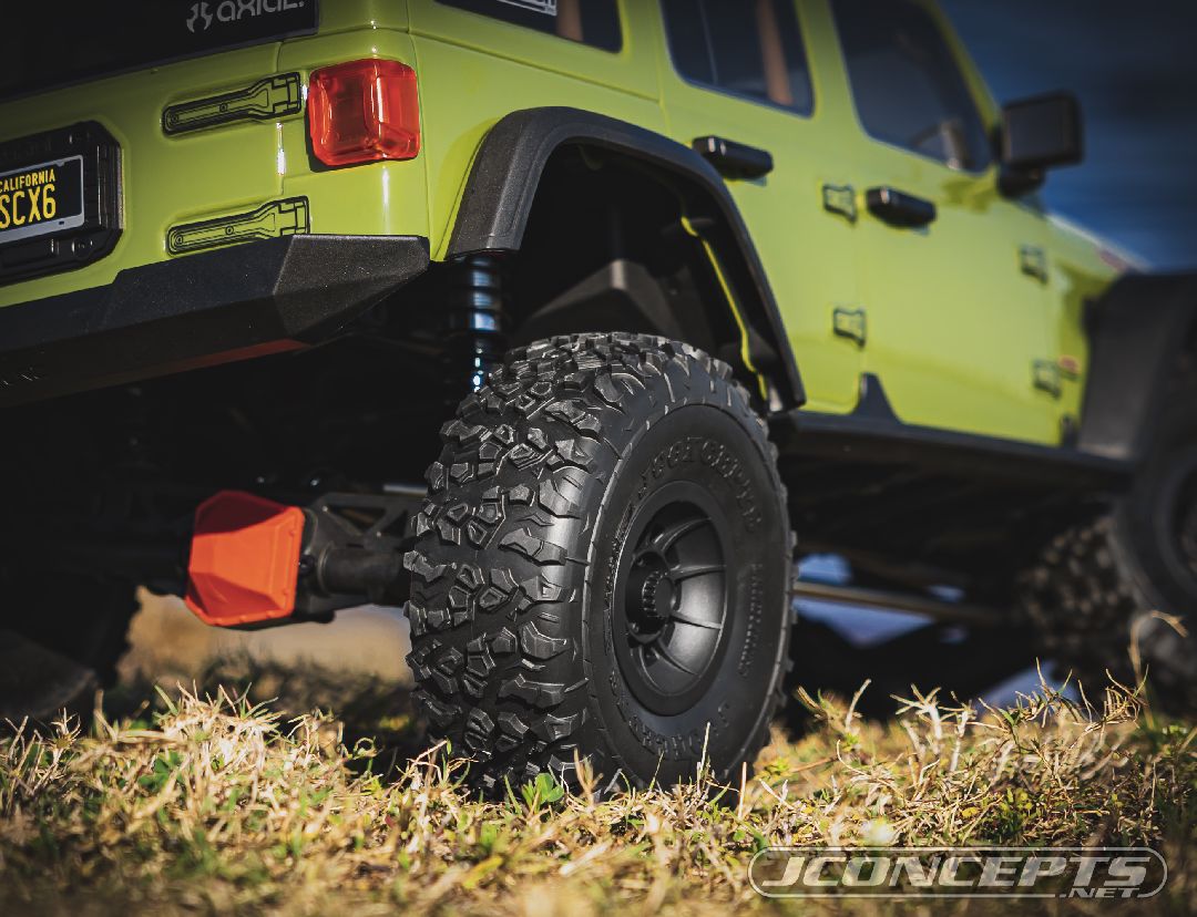 JConcepts Landmines - SCX6 Tire, Green Compound - Pre-Mounted – image 3