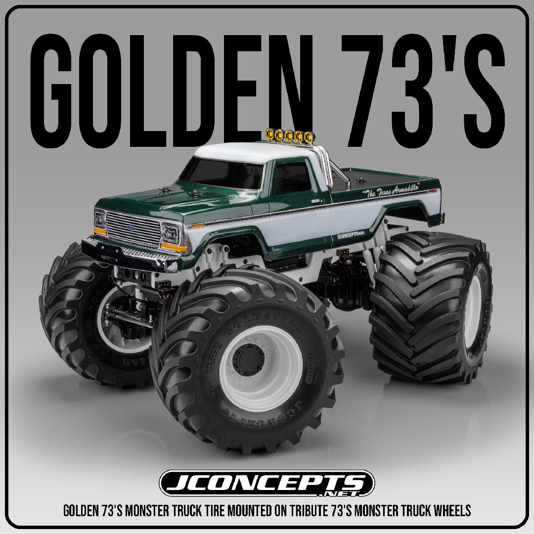 JConcepts - Golden 73's - 3.6" Monster Truck Tire - blue (2)