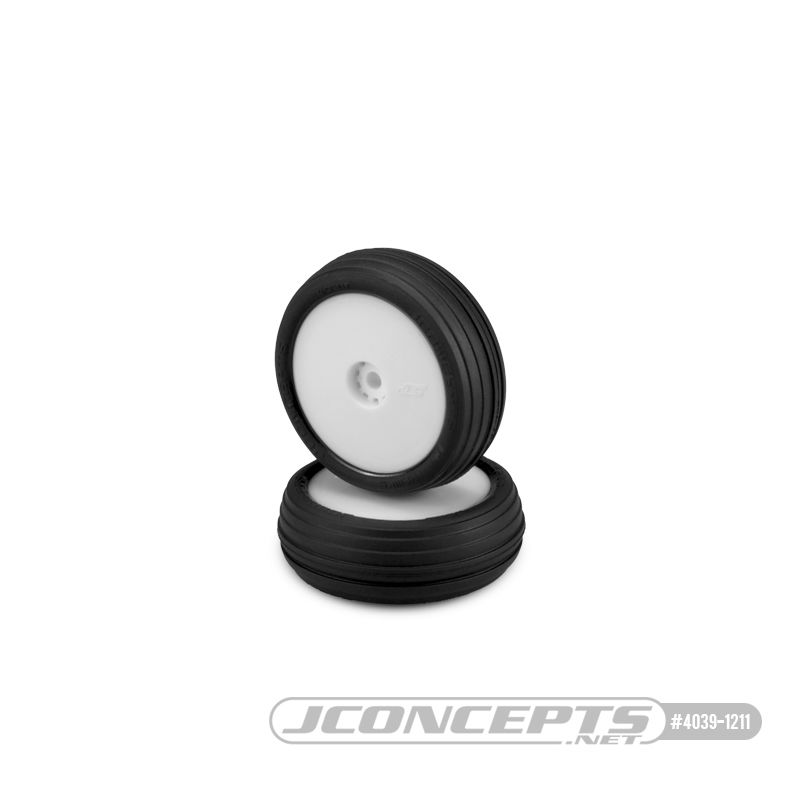 JConcepts Hawk - Green Compound - Pre-Mounted, White Wheels (Fits - Losi Mini-B Front)