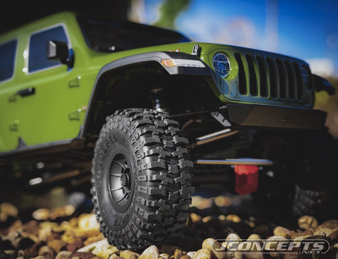 JConcepts 2.9" Tusk - SCX6 Tire, Green Compound - Pre-Mounted – image 3