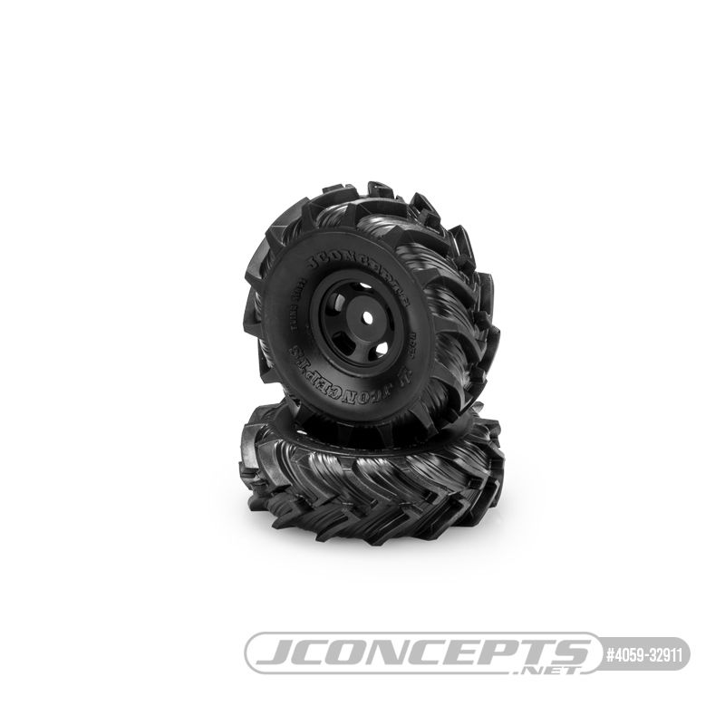 JConcepts Fling Kings - green compound (pre-mounted for FCX24 Smasher w/Glide 5 wheel) (Pre-mounted for FCX24 Smasher)