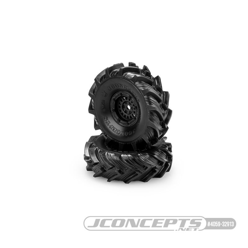JConcepts Fling Kings - green compound (pre-mounted for FCX24 Smasher w/Crusher wheel) (Pre-mounted for FCX24 Smasher)