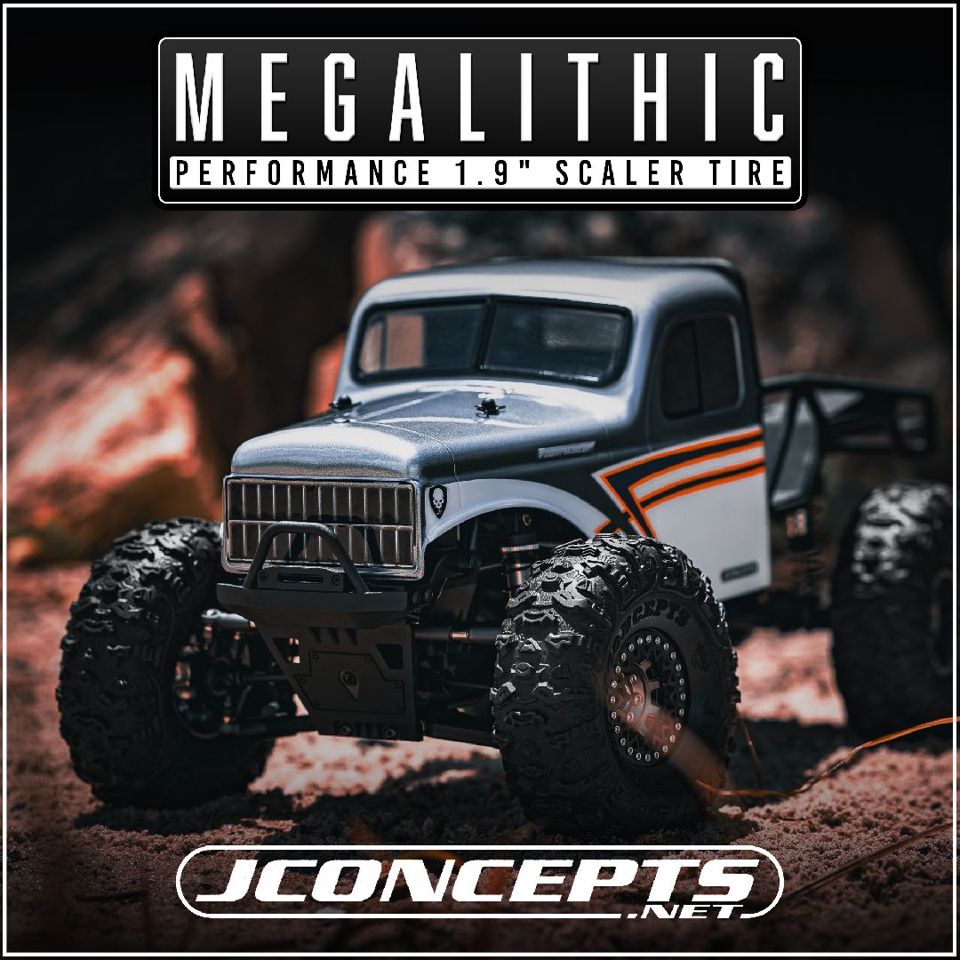 JConcepts 1.9" Megalithic Scaler Tire - Green Compound 4.75" OD - Click Image to Close
