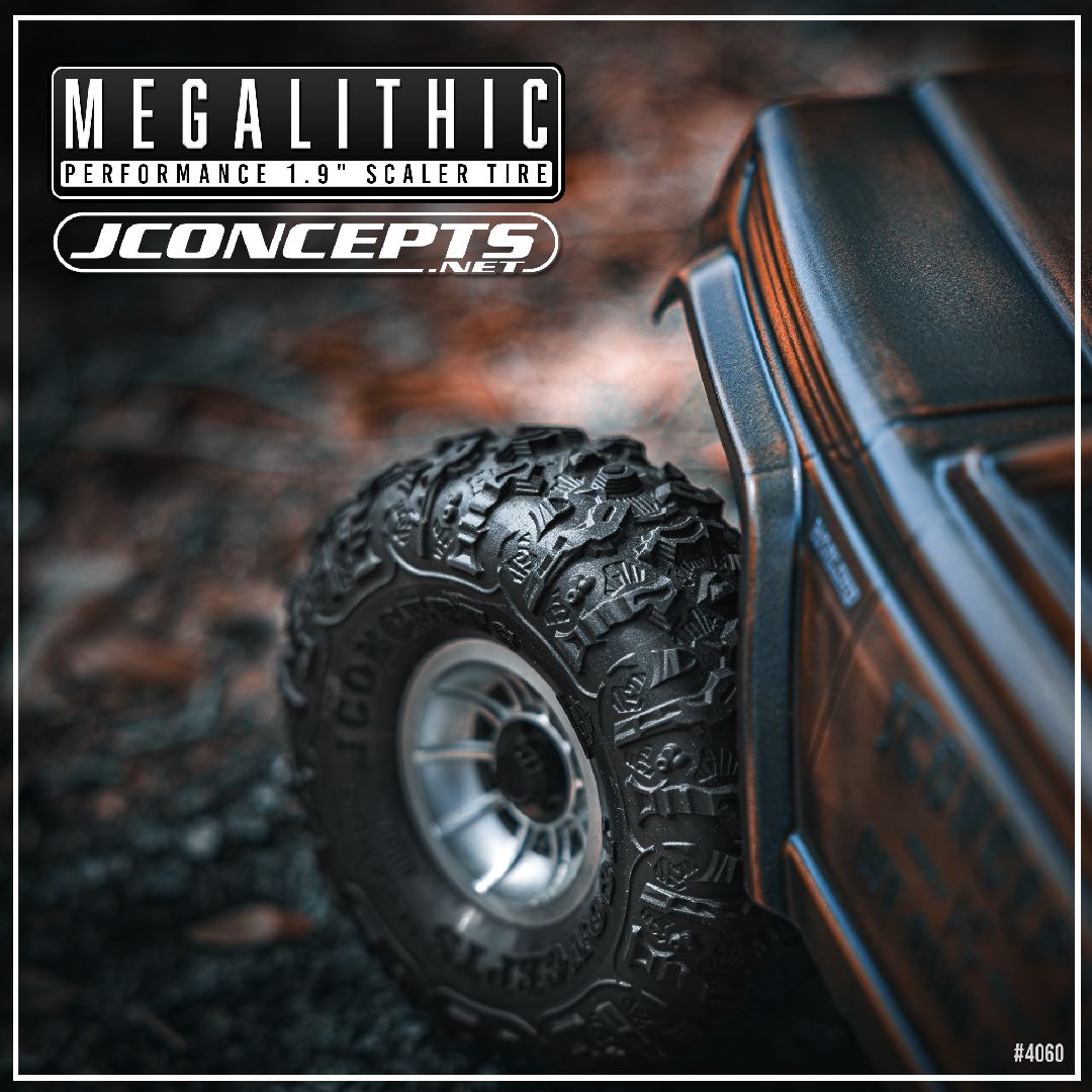 JConcepts 1.9" Megalithic Scaler Tire - Green Compound 4.75" OD