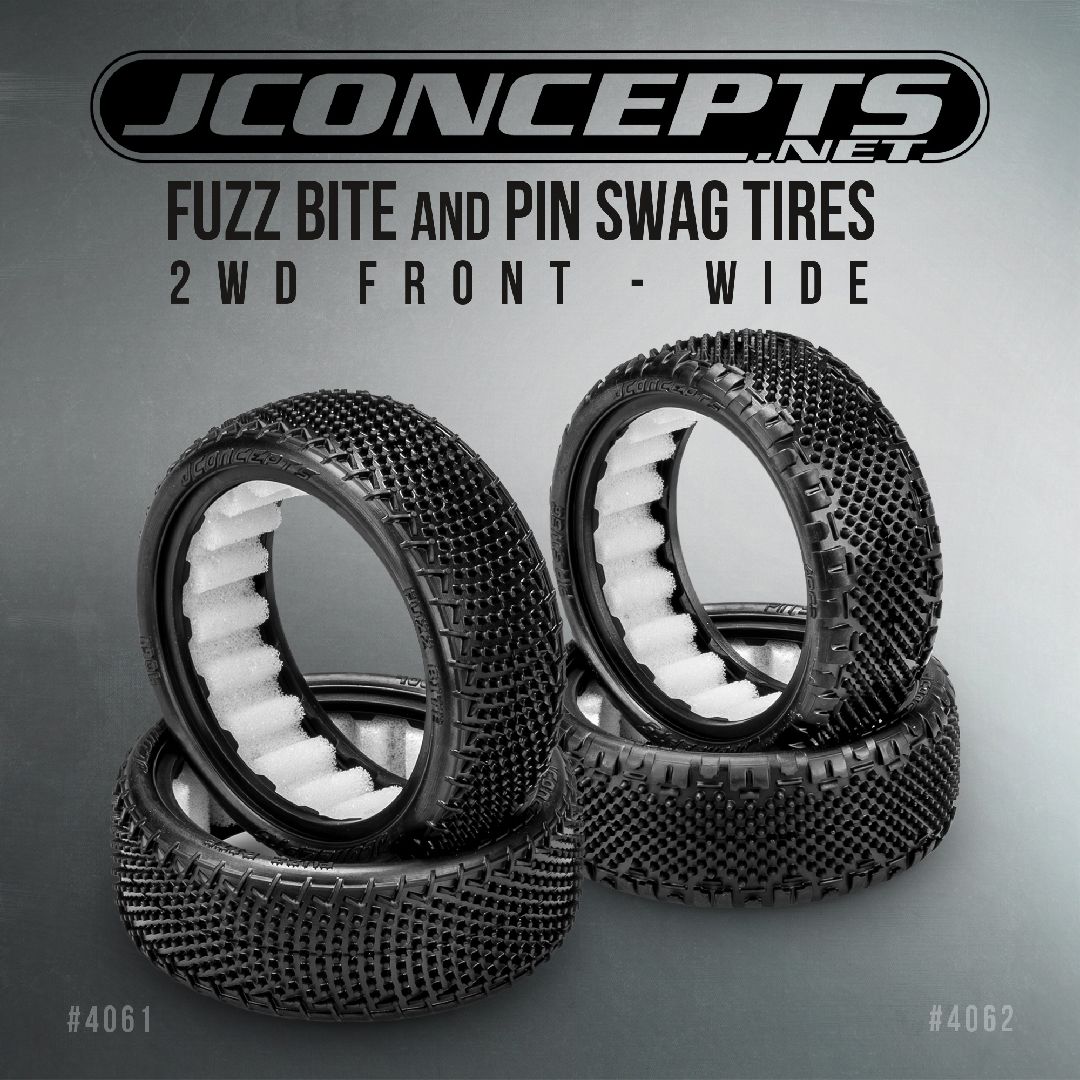 JConcepts Fuzz Bite (Pink) (Fits 2.2" Standard 2WD Front Wheel)
