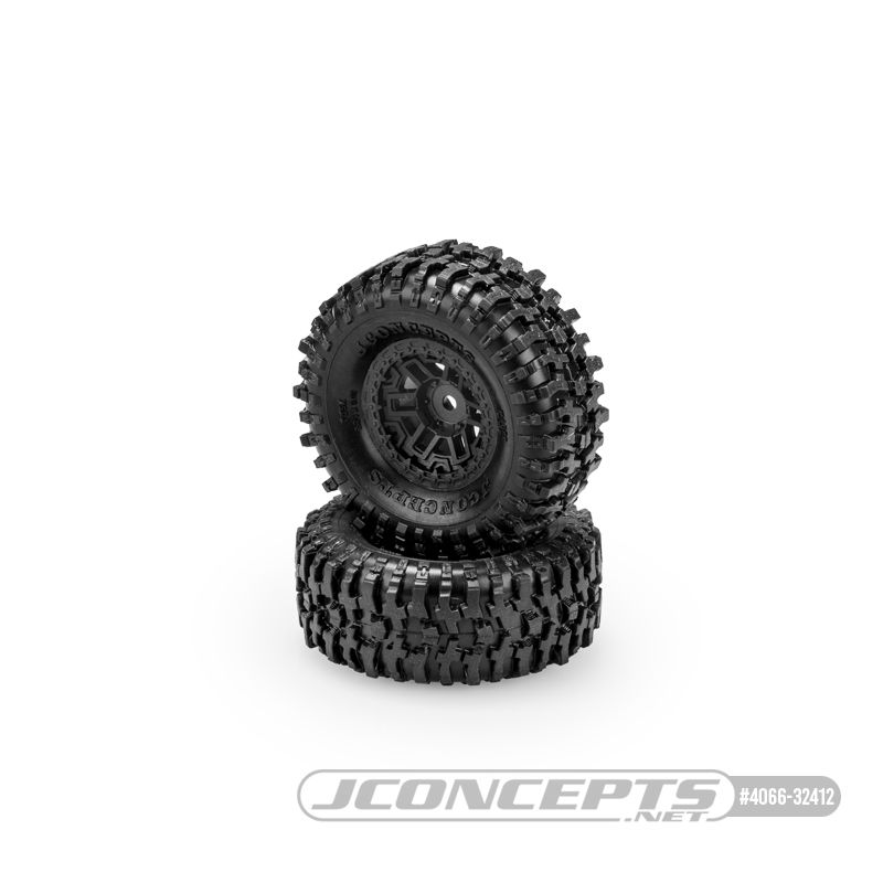JConcepts Tusk Pre-Mounted on #3446 Wheel -Black -Green Compound