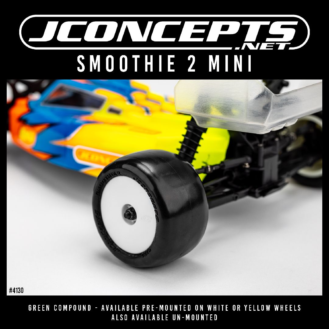 JConcepts Smoothie 2 Mini pre-mounted, white (Mini B rear) – image 2
