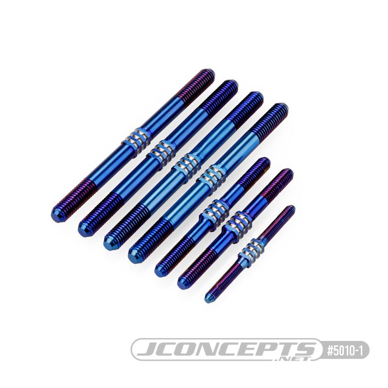 JConcepts Tekno NB48 2.1 Fin Titanium Turnbuckle-Burnt Blue (7)