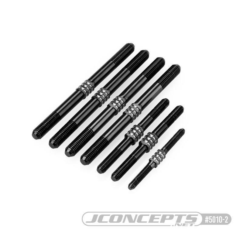 JConcepts Tekno NB48 2.1 Fin Titanium Turnbuckle-Stealth Black(7