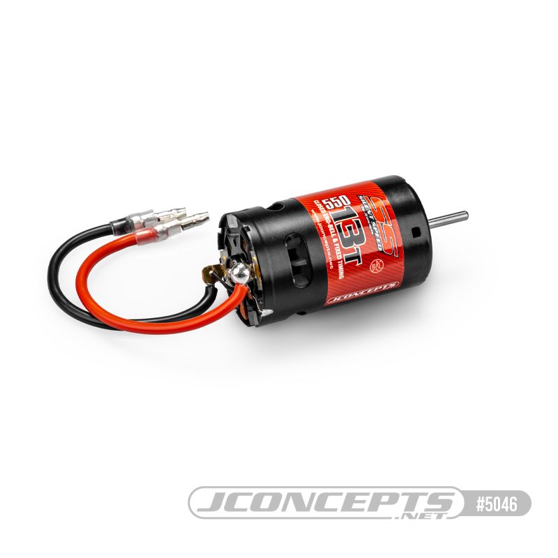 JConcepts - Silent Speed, 550 13T, brushed fixed end bell competition motor (Fits – Traxxas Slash, budget crawlers)