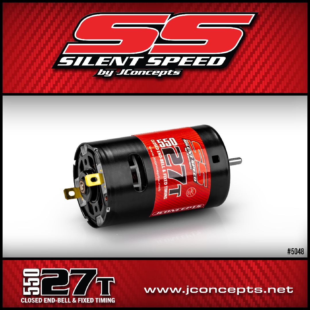 JConcepts Silent Speed 550 Motor, 27T - Fits TRX4 & Other