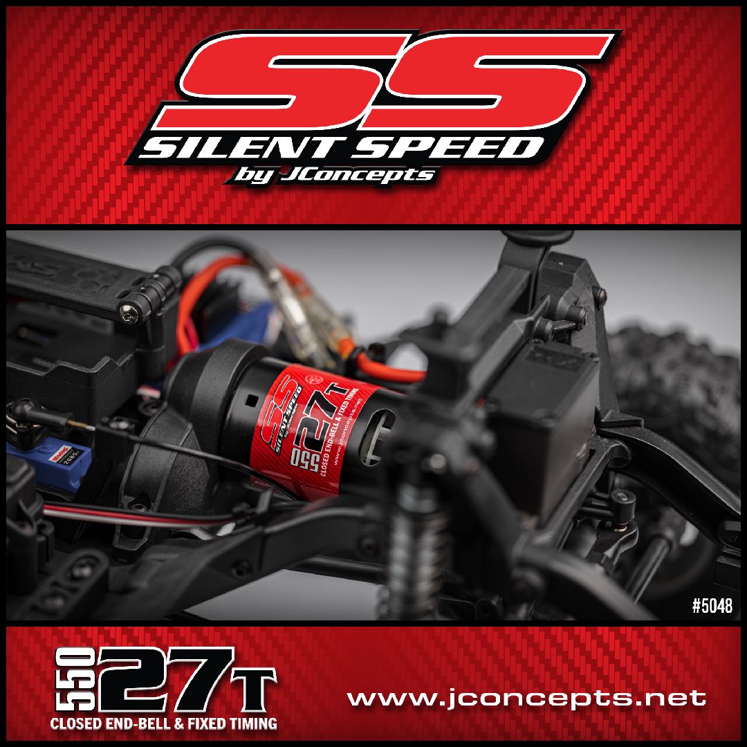 JConcepts Silent Speed 550 Motor, 27T - Fits TRX4 & Other