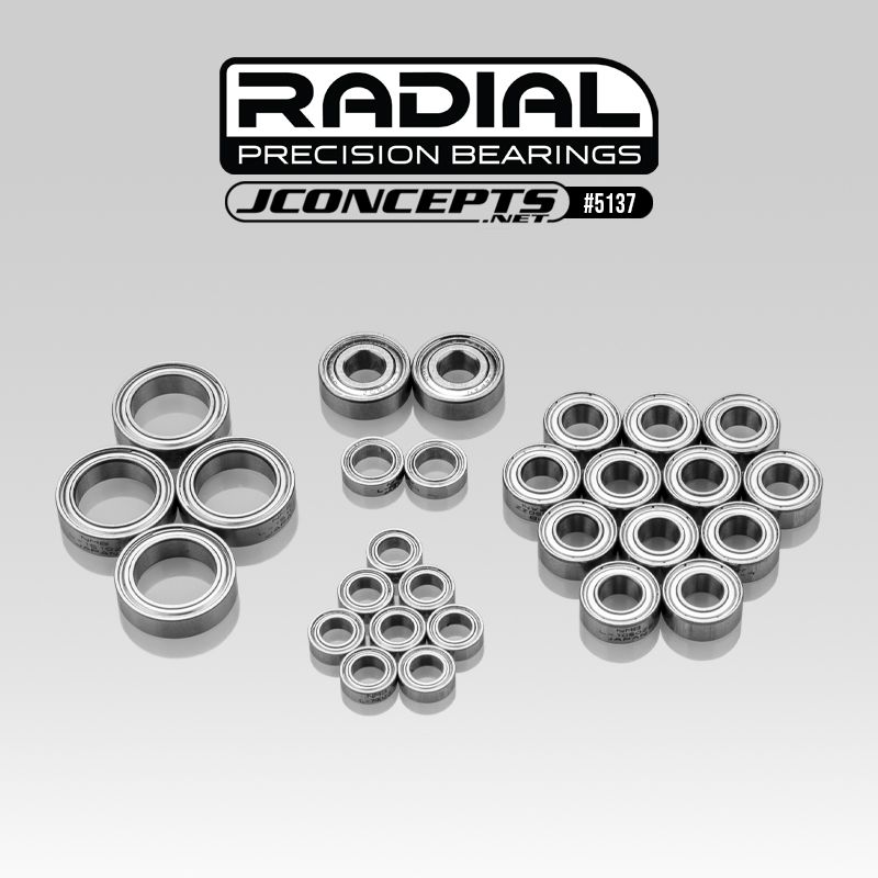 JConcepts RC10B7 Radial NMB bearing set, 28pc - Fits, RC10B7 (Fits – Team Associated RC10B7)