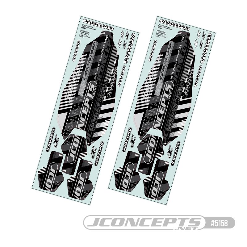 JConcepts RC10B7 precut chassis protective sheet, 2pc (Fits – Team Associated RC10B7)