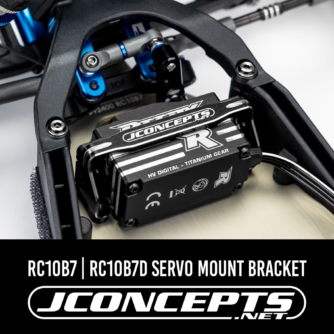 JConcepts - RC10B7 | RC10B7D servo mount bracket, blue