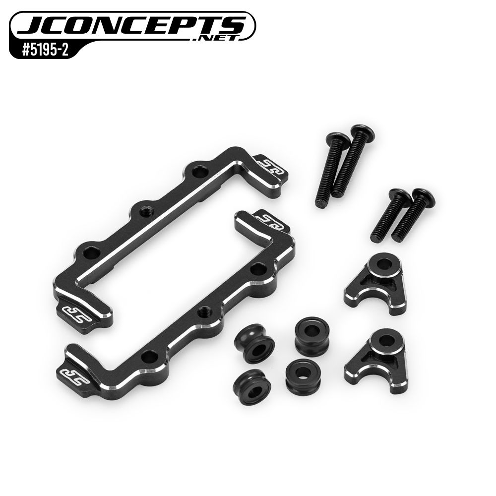 JConcepts - RC10B7 aluminum battery hold & swing, set - black