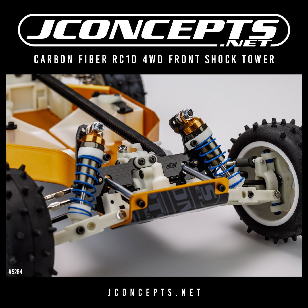 JConcepts carbon fiber RC10 4wd front shock tower