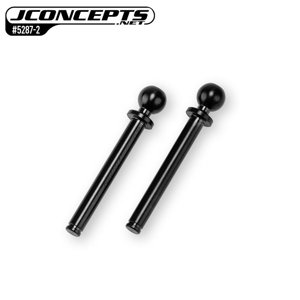 JConcepts Titanium RC10B3 5.5mm Kingpin ball-stud, black - 2pc