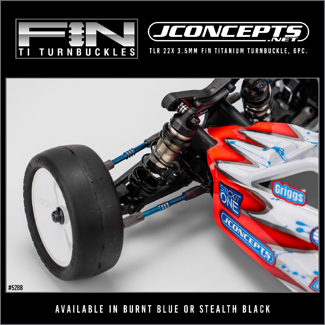 JConcepts - TLR 22X 3.5mm Titanium - Stealth Black