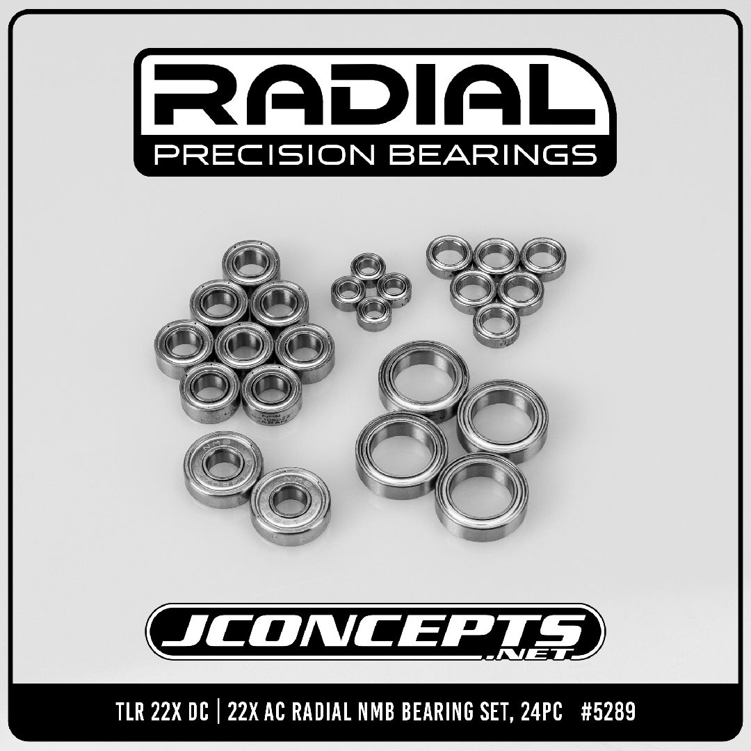 JConcepts - TLR 22X Radial NMB bearing set, 24pc