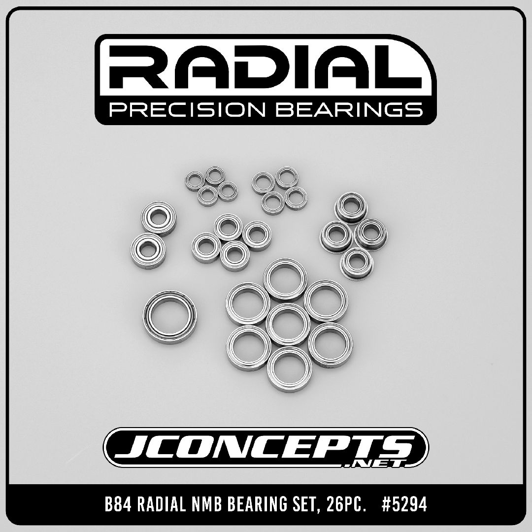 JConcepts - B84 Radial NMB bearing set, 26pc.
