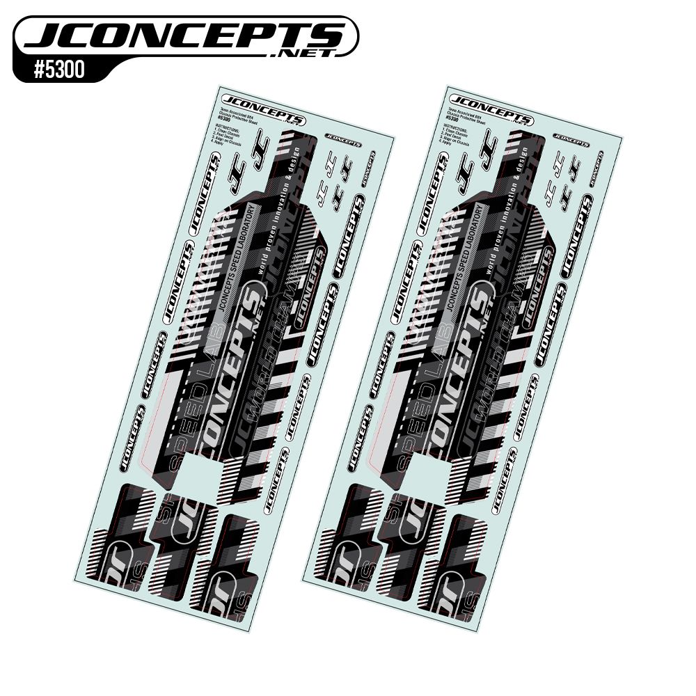 JConcepts - B84 pre-cut chassis protective sheet, 2pc