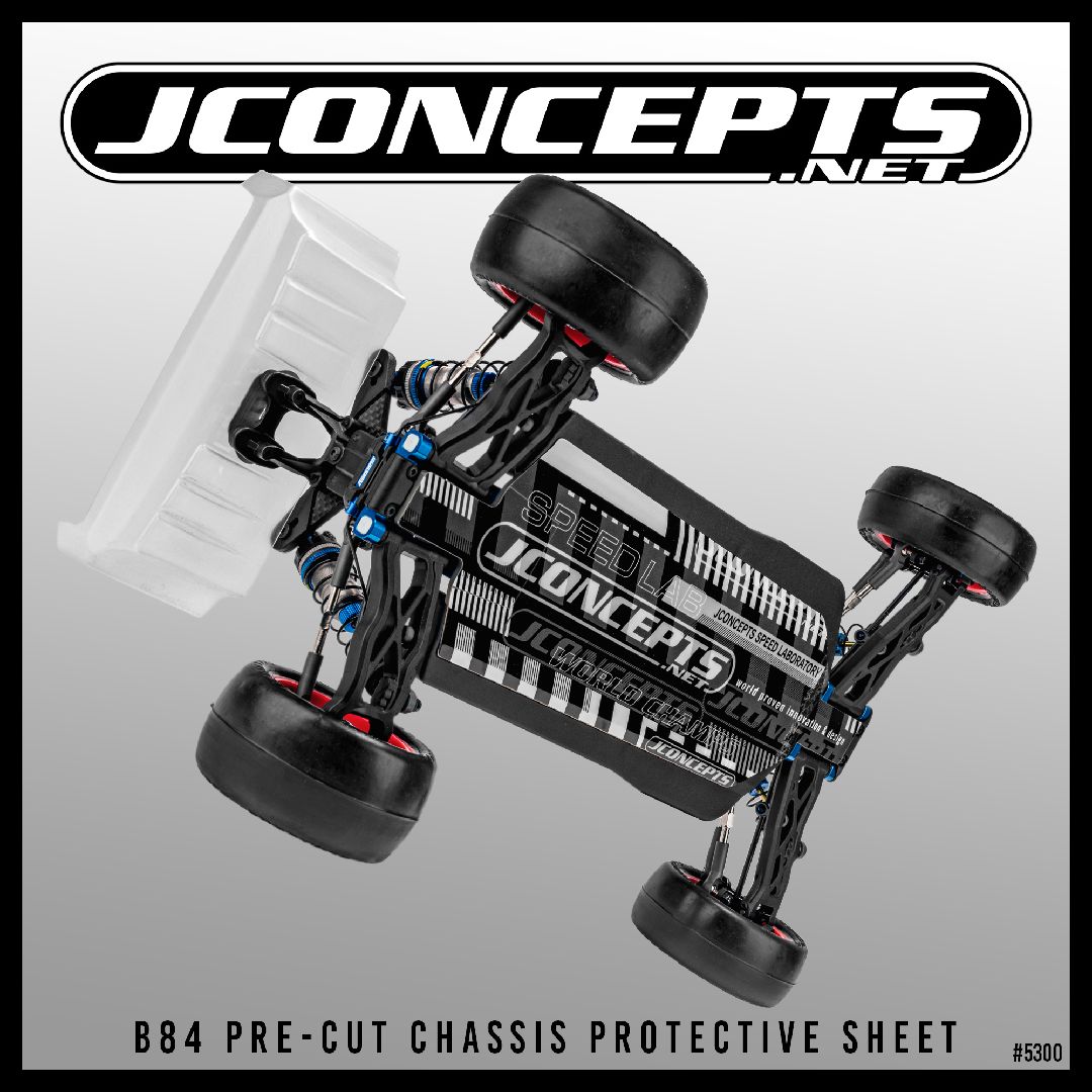 JConcepts - B84 pre-cut chassis protective sheet, 2pc